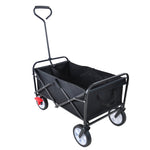 ZUN Folding Wagon Garden Shopping Beach Cart 42573162