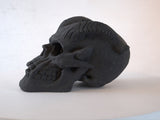 Refractory Materials Fireproof Imitated Human Fire Pit Skulls Gas Log for NG, LP Wood Fireplace, 02010719