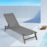 ZUN Outdoor Chaise Lounge Chair,Five-Position Adjustable Aluminum Recliner,All Weather For 49712160