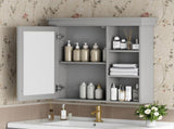 30'' x 28'' Bathroom Medicine Cabinet with Mirror, Wall Mounted Mirror Cabinet with Storage N710P209425E