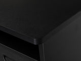 MDF Double Cabinet 3 Drawers 1 Door With Fan Manicure Table Black 33888611