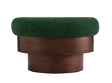 Modern 32'' Wide Curved Sculptural Swivel Barrel Chair,360&deg Swivel Base, Comfortable Fabric, 91451328