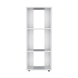 Eco 39" Tall Four-Tier Bookcase, Living Room, Storage Cabinet, Shelves White B070P254756