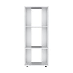 ZUN Eco 39" Tall Four-Tier Bookcase, Living Room, Storage Cabinet, Shelves White B200P253720