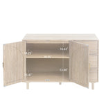 ZUN 2 Door 3 Drawer Cabinet, Suitable for Bedroom, Living Room, Study W688134397