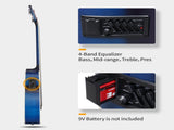 GMB101 4 string Electric Acoustic Bass Guitar w/ 4-Band Equalizer EQ-7545R 64552298