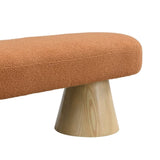 Dining Bench for Dining Room, Upholstered Bedroom End of Bed Entryway Bench, Boucle Ottoman for N779P271401O