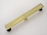 24 Inch Linear Shower Drain with Removable Square Patterned Grate, 304 Stainless Steel with Hair 20605305