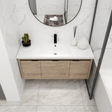 48 Inch Bathroom Cabinet With Sink,Soft Close Doors and Drawer,Float Mounting Design,48x18 W99984814