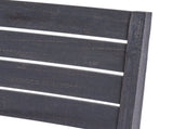 Outdoor Acacia Wood Armless Dining Chair with Cushions , Sandblasted Dark Light 60320.00SDGRY
