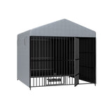 Large Dog Kennel Outdoor Pet Pens Dogs Run Enclosure Animal Hutch Metal Coop Fence with Roof W1820P321938