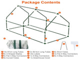 70.86*33.46*37.4 in Portable Mini Greenhouse With Roll-Up Zipper Doors Waterproof UV-Resistant PVC 31207237