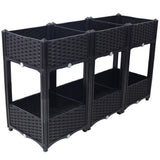 Planter Raised Beds - Elevated Planter Garden Box with Drainage Plug Raised Garden Beds for W465P187532