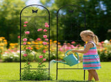Metal Garden Trellis, 2 Pack Metal Trellis for Climbing Plants, Indoor/Outdoor Plant Trellis for W840P321535