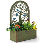 ZUN 2PCS Decorative Raised wall-mounted Garden Bed 23617238