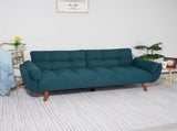 75" Flared Arm Convertible Sleeper Sofa-Green 24305566
