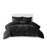 Twin/Twin XL Velvet Comforter Set with Throw Pillow B03595936