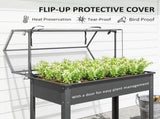 Garden Bed with Mini Greenhouse 19681064