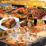 Portable Charcoal Two Side Small BBQ Folding Outdoor Stove Barbecue Smoker with 1Pc 22774928