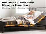 Adjustable Bed Frame with Massage Head & Foot Incline Twin XL Size Wireless Remote, two types of USB W1038P268075