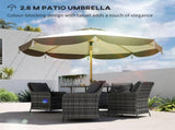 9 Ft Patio Umbrella, UPF 50 Outdoor Market Umbrella with 8 Ribs, Vented 34761685