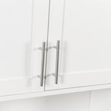 Bathroom Mirror Cabinet - Two Door Wall Cabinet Bathroom Vanity Mirror Cabinet with Facial Tissues W331P279735