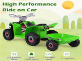 2 in 1 Kids Ride On ATV with Removable Trailer, 6V Electric Quad for Toddlers Ages 3 Green 27828029