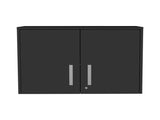 Black Wengue 2-Door Rectangle Wall Cabinet B06280347