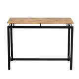 ZUN TREXM 5-Piece Compact Bar Table Set with Table and Stools - Modern Industrial Design, Space-Saving N715P173160D