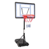 ZUN HY-B064S Portable Movable Swimming Pool PVC Transparent Backboard Basketball Stand 91694053