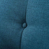 Mid-Century Modern Armchair - Tufted Fabric Accent Chair with Solid Wood Legs for Living Room, N767P257565E