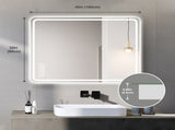 40x32 Inch LED Bathroom Mirror Vanity Mirrors with Front Lights Wall Mounted Anti-Fog Frameless Make W2071137652