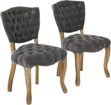 ZUN KD TUFTED CHAIR 61624.00GRYRUB