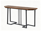 44in Modern Console Sofa Table, Waterproof Scratch-Resistant Top, Sturdy Metal Frame with Anti-Slip 70212505