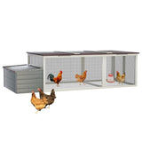 20.93ft Large Wooden Chicken Coop Outdoor Hen House with Nesting Box & Weatherproof Asphalt Roof, W773P331679