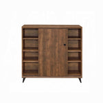 ZUN Oak Shoe Cabinet with 2 Sliding Doors B062P209190