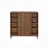 ZUN Oak Shoe Cabinet with 2 Sliding Doors B062P209190