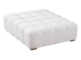 White Boucle Multipurpose Ottoman N769P350122W
