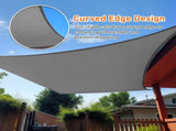 10'X13' Dark Grey HDPE sunshade sail 64473049