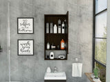 Modesto Medicine Cabinet, One Open Shelf, Mirrored Cabinet With Two Interior Shelves B128P148753