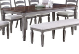 Light Grey And Cherry Contemporary Style 1pc Dining Table Wooden Frame Dining Room Furniture B011P287310