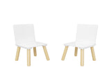 Kids Table and 2 Chairs Set, 3 Pieces Toddler Table and Chair Set, Wooden Activity Play Table Set 46335211