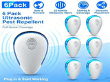 6Pack Plugin Ultrasonic Electronic Unit, Variable 2265KHz Frequency WallSocket Powered Device 22073554