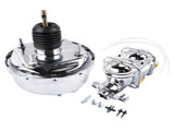 7" Street Hot Rod Power Brake Booster & Master Cylinder CHROME Brakes Custom Car 55419783