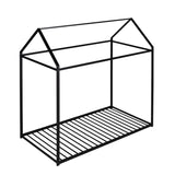 House Bed Frame Twin Size , Kids Bed Frame Metal Platform Bed Floor Bed for Kids Boys Girls No Box WF286771AAB