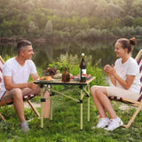 Folding Camping Table, Portable Upgraded Carbon Steel Table with Heavy Duty Carrying Bag, 41788191