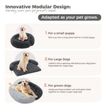 ZUN Dog Bed Large Sized Dog, Fluffy Dog Bed Couch Cover, Calming Large Dog Bed, Washable Dog Mat for 71402398