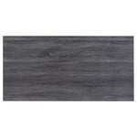 ZUN Weathered Grey and Chrome Rectangular Writing Desk B062P153658