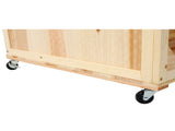 3-Tiers Raised Garden Bed with Trellis, 53" H Vertical Planter Box with Wheels & Back Storage Area, 60947076