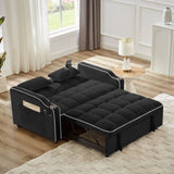 1 versatile foldable sofa bed in 3 lengths, modern sofa sofa sofa velvet pull-out bed, adjustable W2151127337